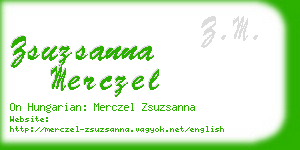 zsuzsanna merczel business card